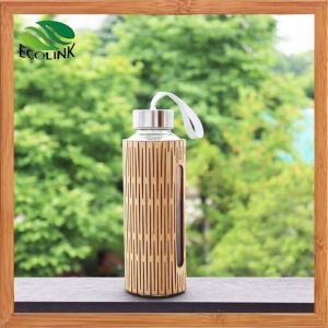 Doğal Bambu Temperli Cam Seyahat Şişesi
