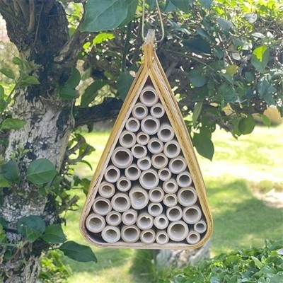 Bahçe İçin El Yapımı Bambu Mason Arı Evi
