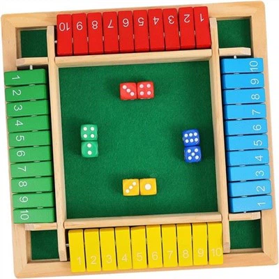 Oyuncular için ahşap tahta flip oyun matematik eğitim aracı
